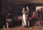 Thomas Hovenden Breaking Home Ties oil painting artist